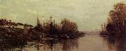 Charles-Francois Daubigny Ferry at Glouton Germany oil painting reproduction